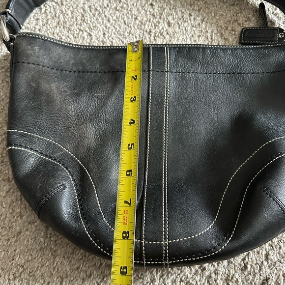 Vintage Coach SoHo Black Leather Shoulder Bag - Picture 5 of 6